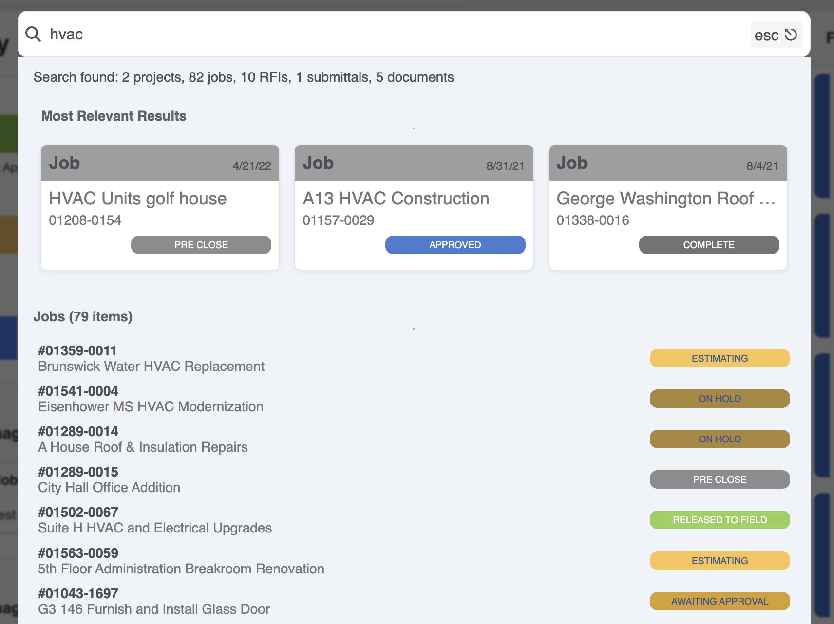 Powerful search functionality